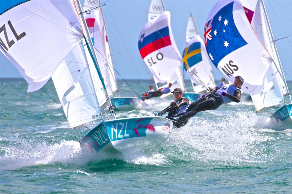 From the S-W Archives - Day 6 - NZL Womens 470 - 2012 Olympics - photo © Richard Gladwell www.photosport.co.nz